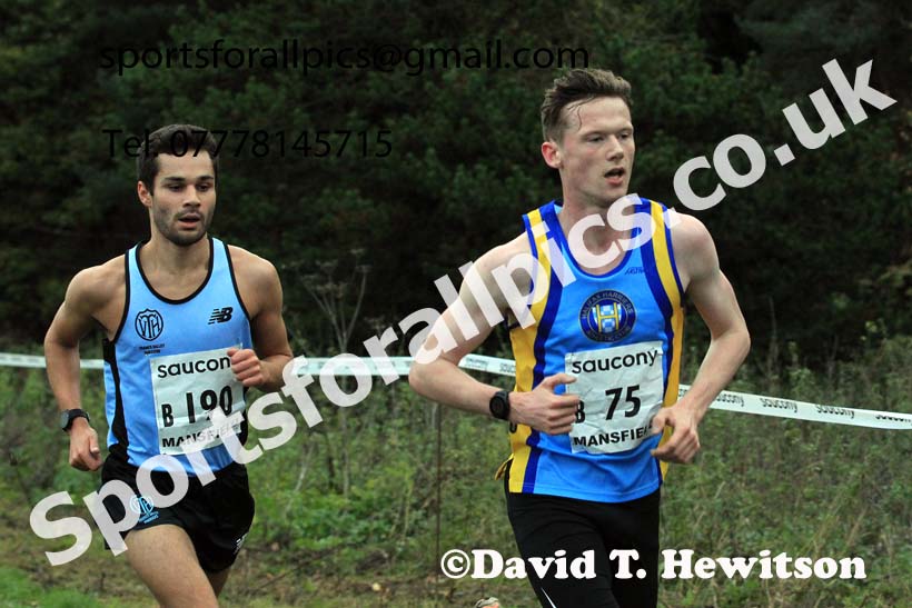 Senior Men, 2022 National Cross Country Relays, Berry Hill Park, Mansfield.  Photo: David T. Hewitson/Sports for All Pics